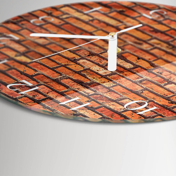 Horloge ronde Mur de briques