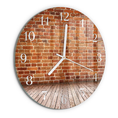Horloge ronde Mur de briques