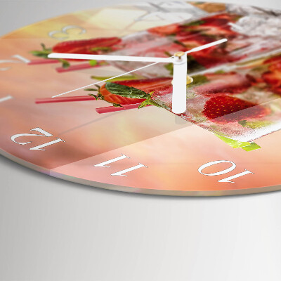 Horloge ronde Fraises