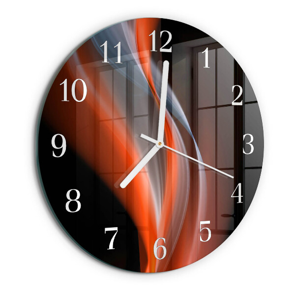 Horloge ronde Ondes de lumière