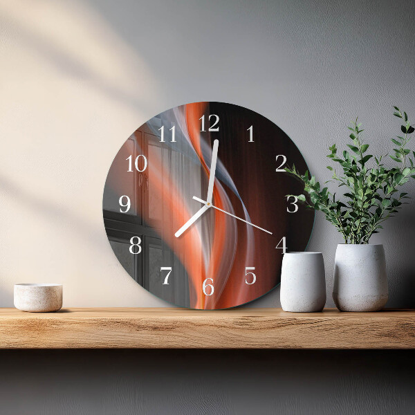 Horloge ronde Ondes de lumière