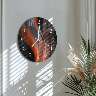 Horloge ronde Ondes de lumière
