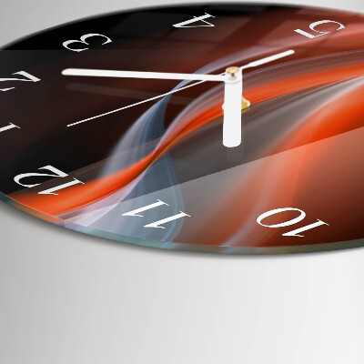 Horloge ronde Ondes de lumière