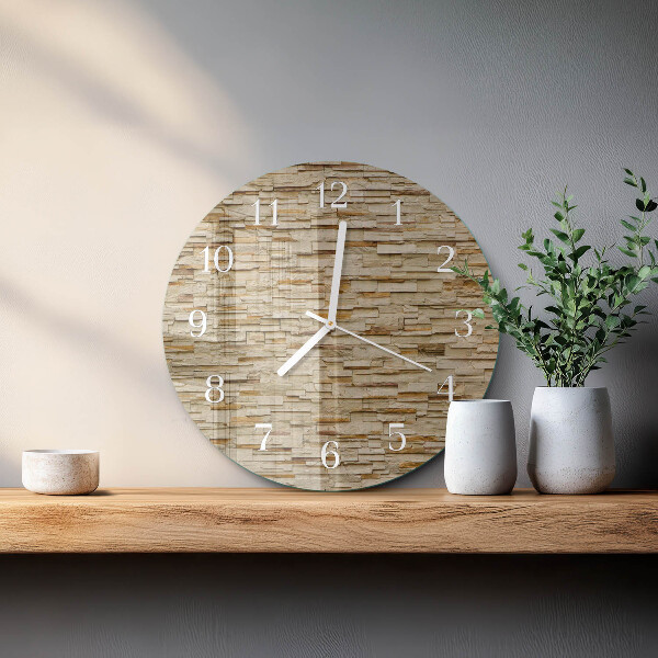 Horloge ronde Pierre décorative