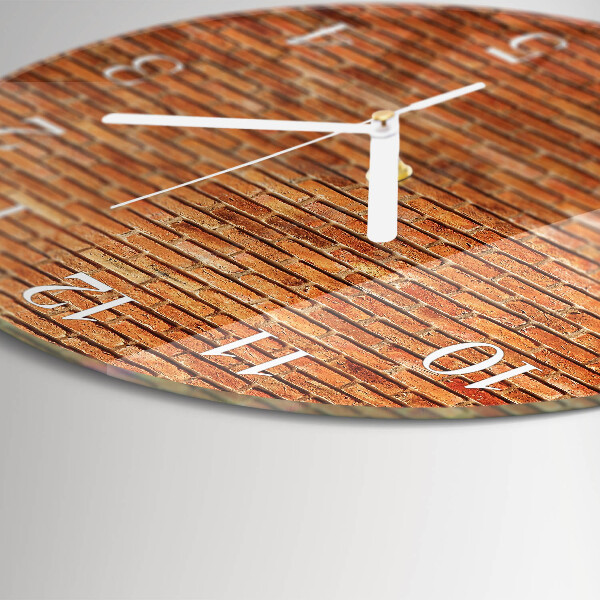 Horloge ronde Briques