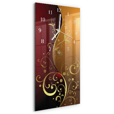 Horloge rectangulaire verticale Abstraction
