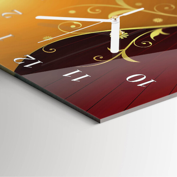 Horloge rectangulaire verticale Abstraction