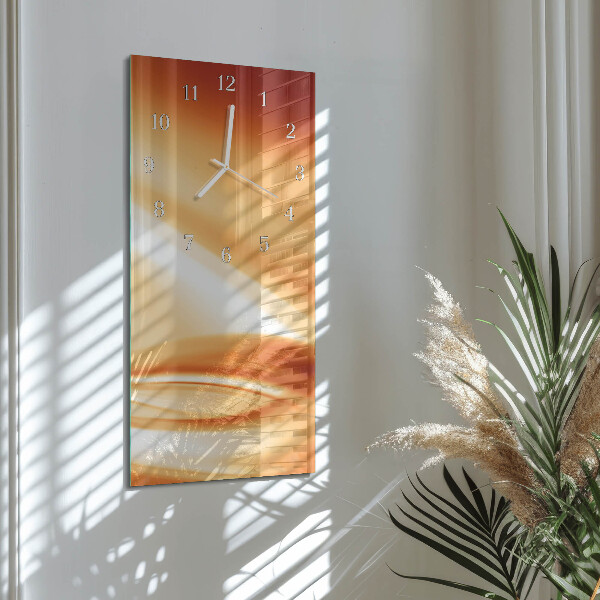 Horloge rectangulaire verticale Abstraction