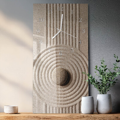 Horloge rectangulaire verticale Pierre