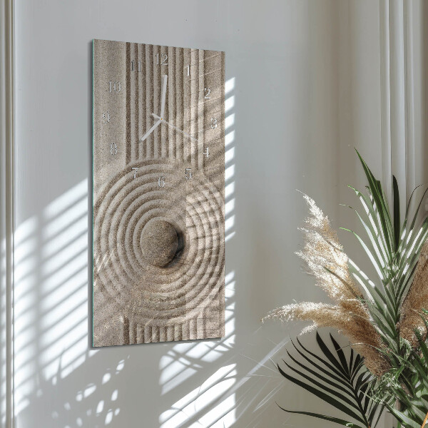 Horloge rectangulaire verticale Pierre