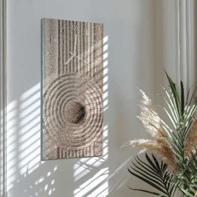 Horloge rectangulaire verticale Pierre