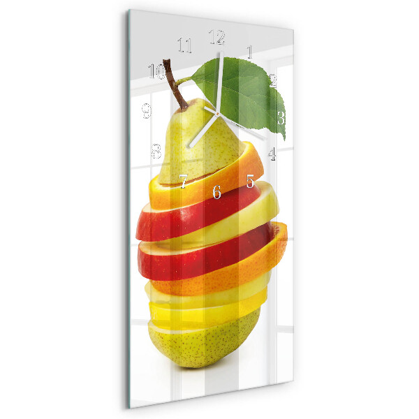 Horloge rectangulaire verticale Fruit