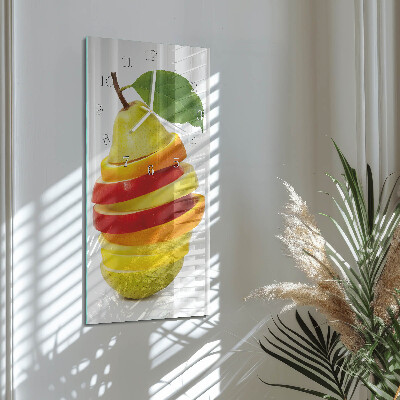 Horloge rectangulaire verticale Fruit