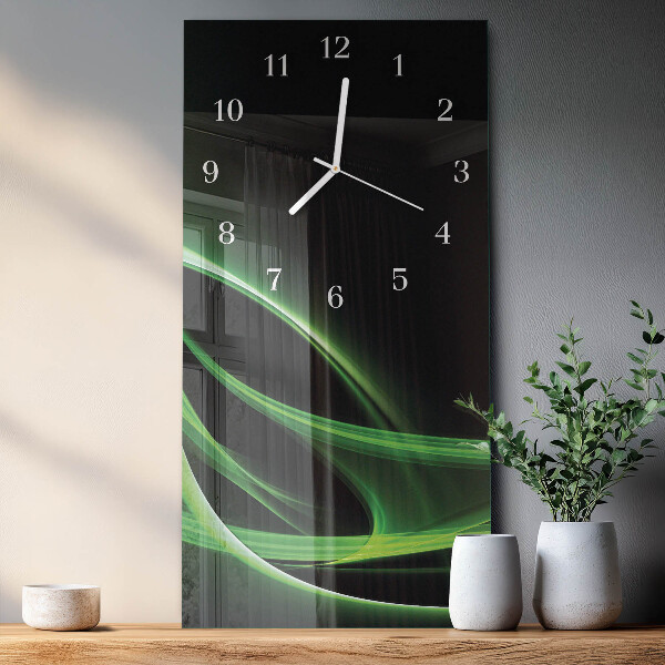 Horloge rectangulaire verticale Abstraction