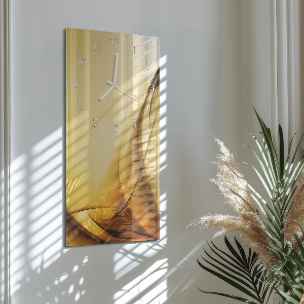 Horloge rectangulaire verticale Abstraction