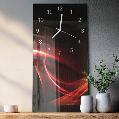 Horloge rectangulaire verticale Abstraction