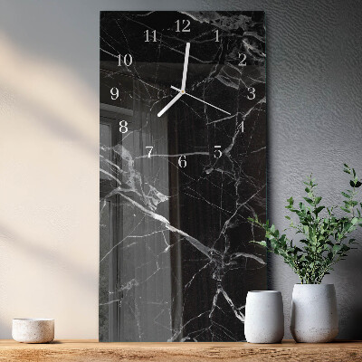Horloge rectangulaire verticale Graphite