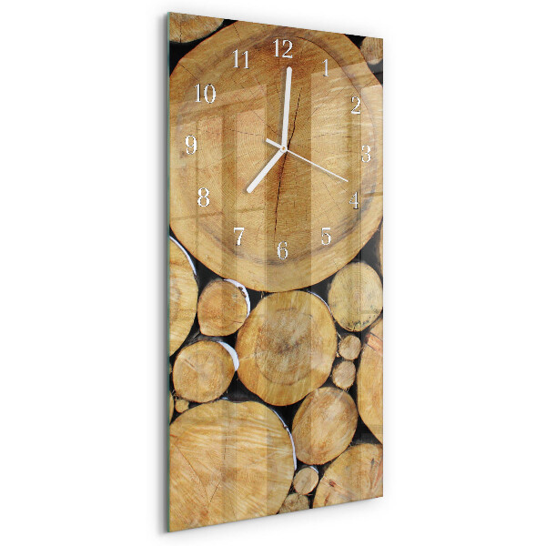 Horloge rectangulaire verticale Bois