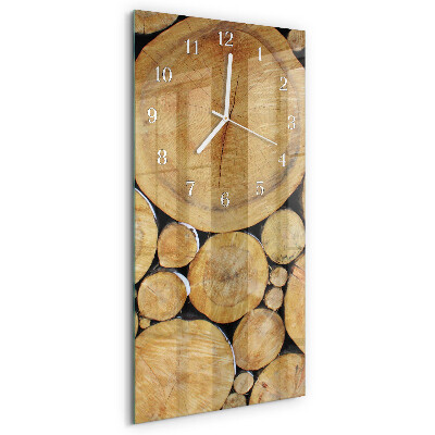 Horloge rectangulaire verticale Bois