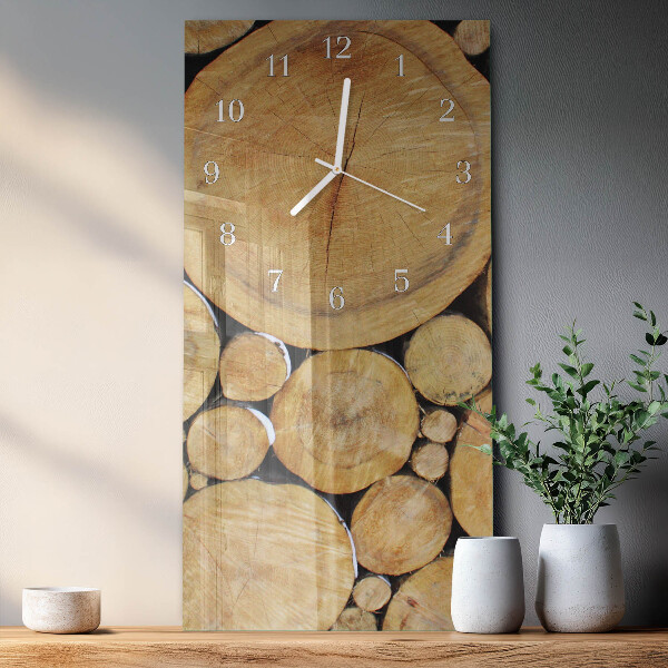 Horloge rectangulaire verticale Bois