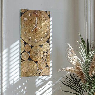 Horloge rectangulaire verticale Bois