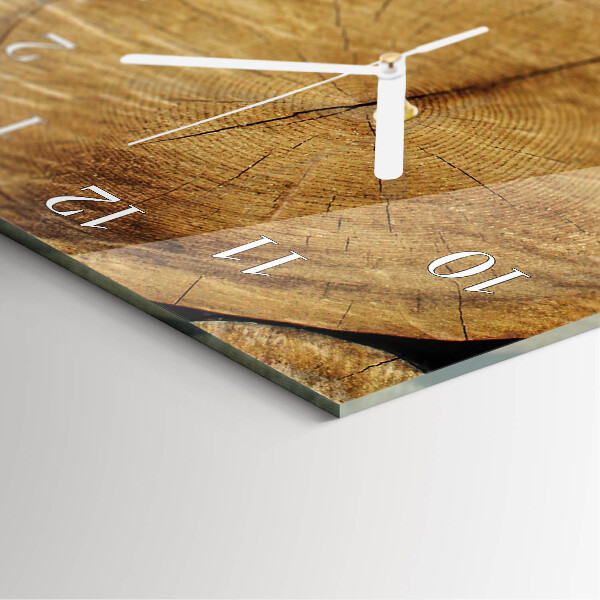 Horloge rectangulaire verticale Bois