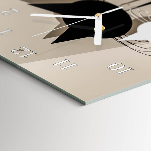 Horloge rectangulaire verticale Chats