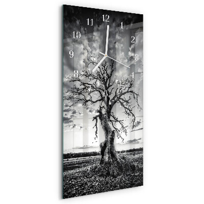 Horloge rectangulaire verticale Arbre