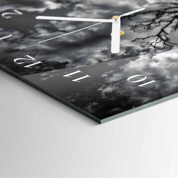 Horloge rectangulaire verticale Arbre