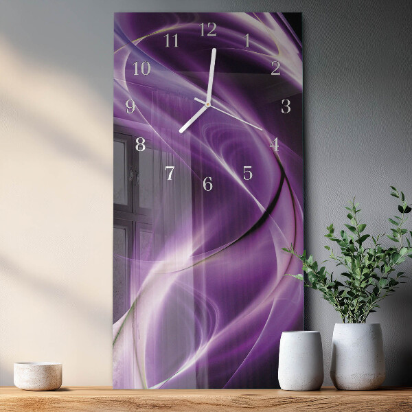 Horloge rectangulaire verticale Flots