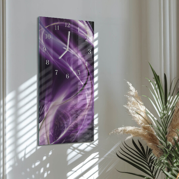 Horloge rectangulaire verticale Flots
