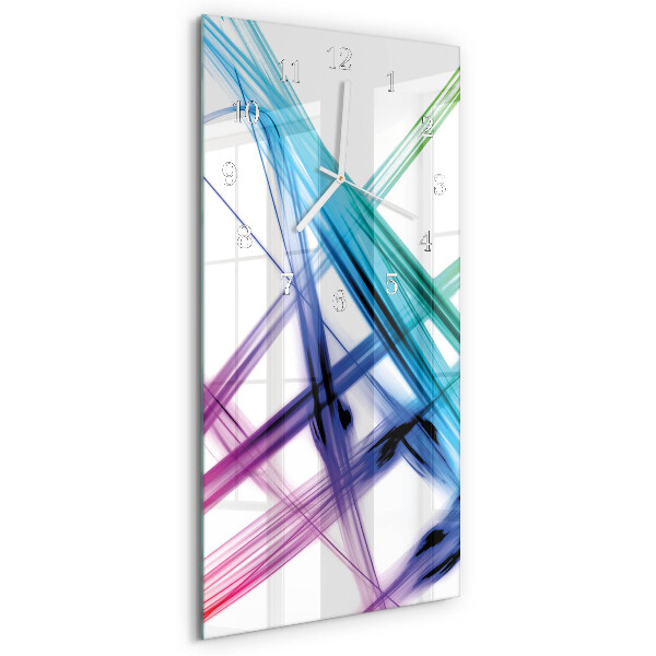 Horloge rectangulaire verticale Abstraction