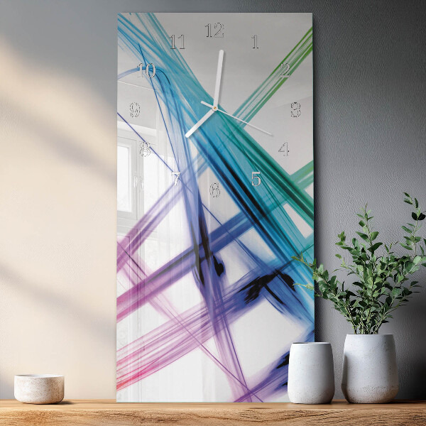 Horloge rectangulaire verticale Abstraction