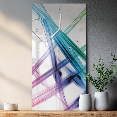 Horloge rectangulaire verticale Abstraction