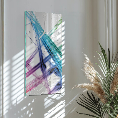 Horloge rectangulaire verticale Abstraction