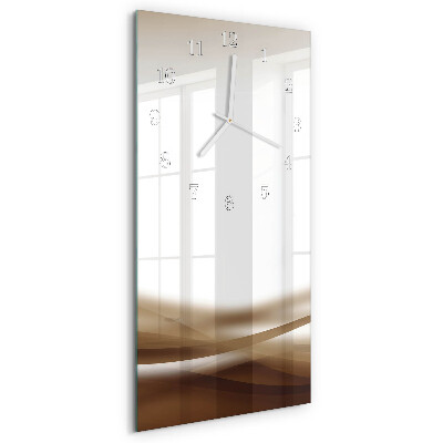 Horloge rectangulaire verticale Lignes abstraites