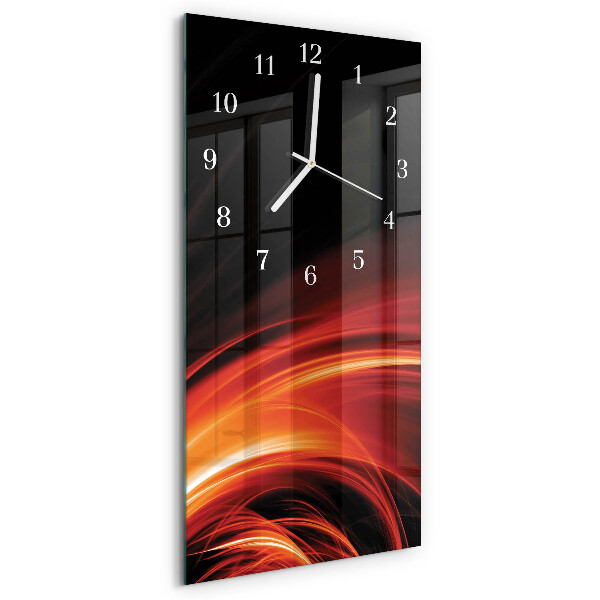 Horloge rectangulaire verticale Abstraction