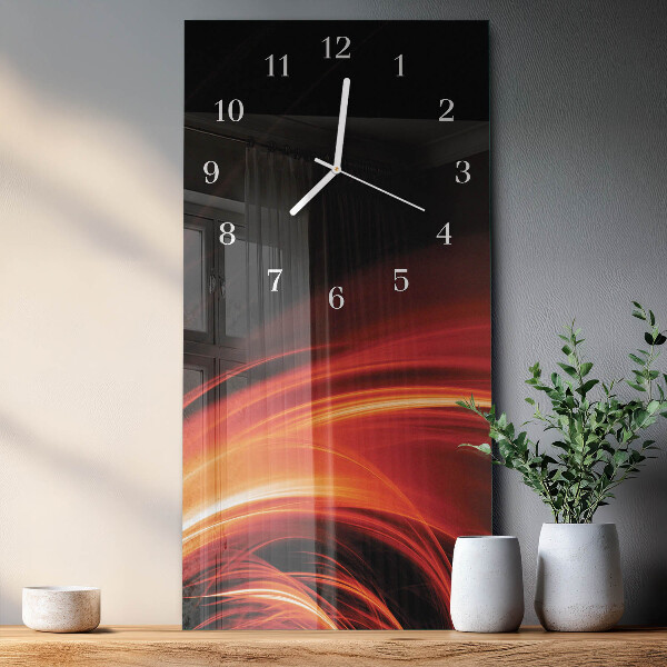 Horloge rectangulaire verticale Abstraction