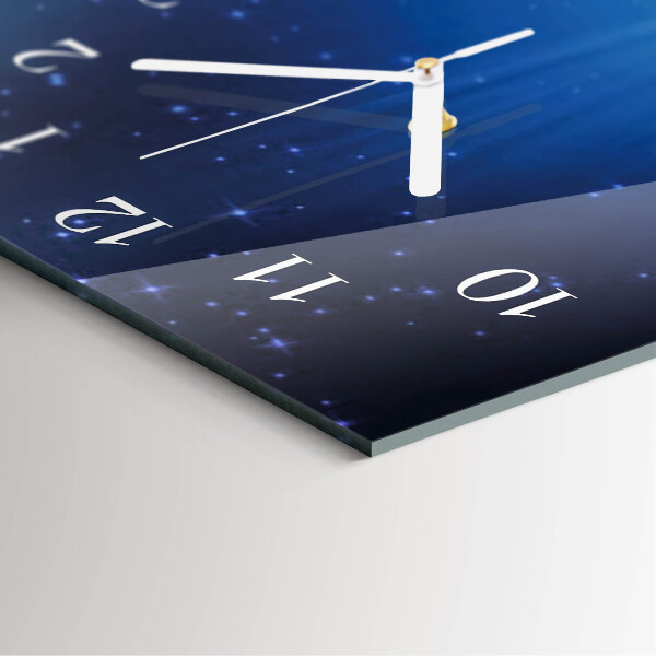 Horloge rectangulaire verticale L'univers de la Terre