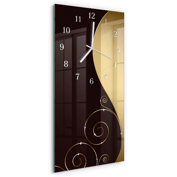 Horloge rectangulaire verticale Art abstrait