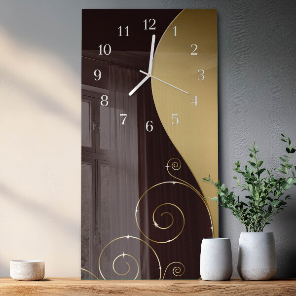 Horloge rectangulaire verticale Art abstrait