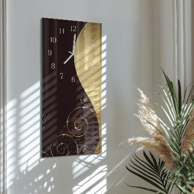 Horloge rectangulaire verticale Art abstrait