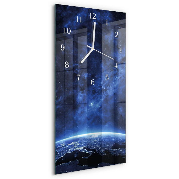 Horloge rectangulaire verticale Weltall
