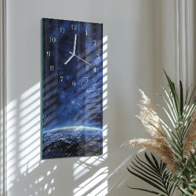 Horloge rectangulaire verticale Weltall