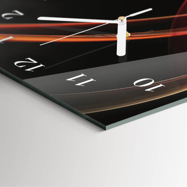 Horloge rectangulaire verticale Lignes abstraites