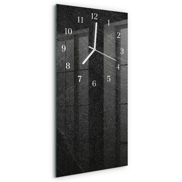 Horloge rectangulaire verticale Marbre