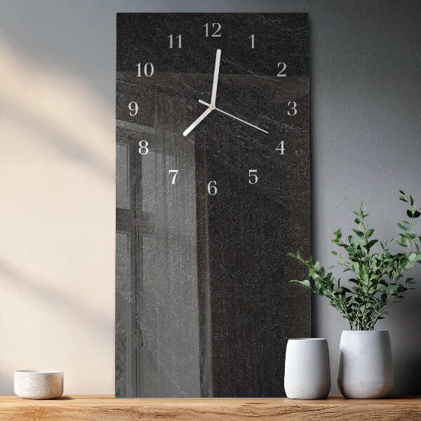 Horloge rectangulaire verticale Marbre