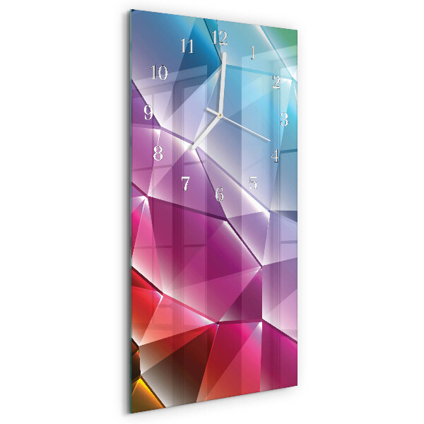 Horloge rectangulaire verticale Motif 3D