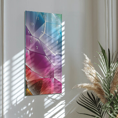 Horloge rectangulaire verticale Motif 3D