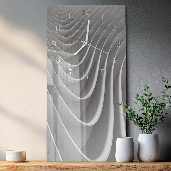 Horloge rectangulaire verticale Abstraction